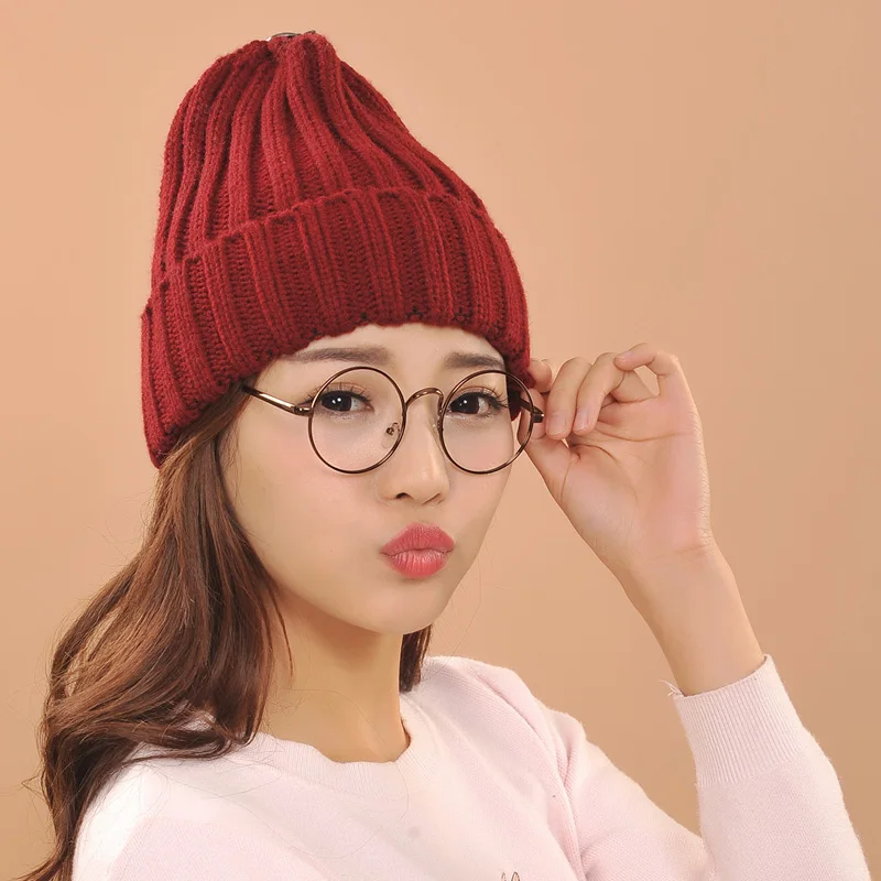 Лидер продаж меховая шапка с помпонами зимняя женская для девочек вязаная