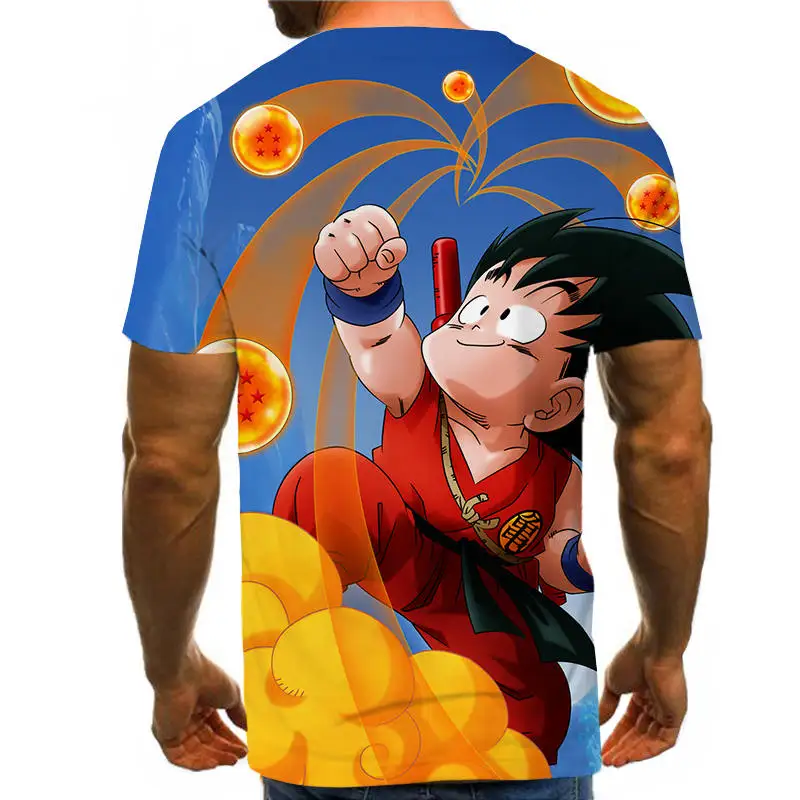 Dragon Ball Z Ultra Instinct God Son Goku Super Saiyan Men Tshirt 3D Printed Summer O-Neck Daily Casual Funny T shirt Plus Size