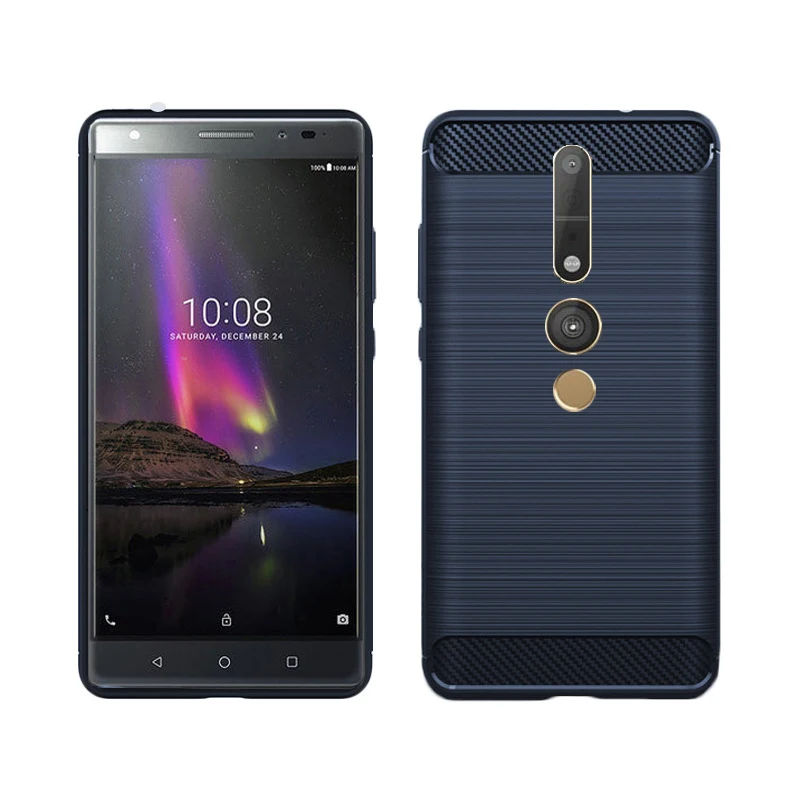 Чехол для Lenovo Phab2 Pro PB2-690M PB2-690N из углеродного волокна прочный защитный мягкий