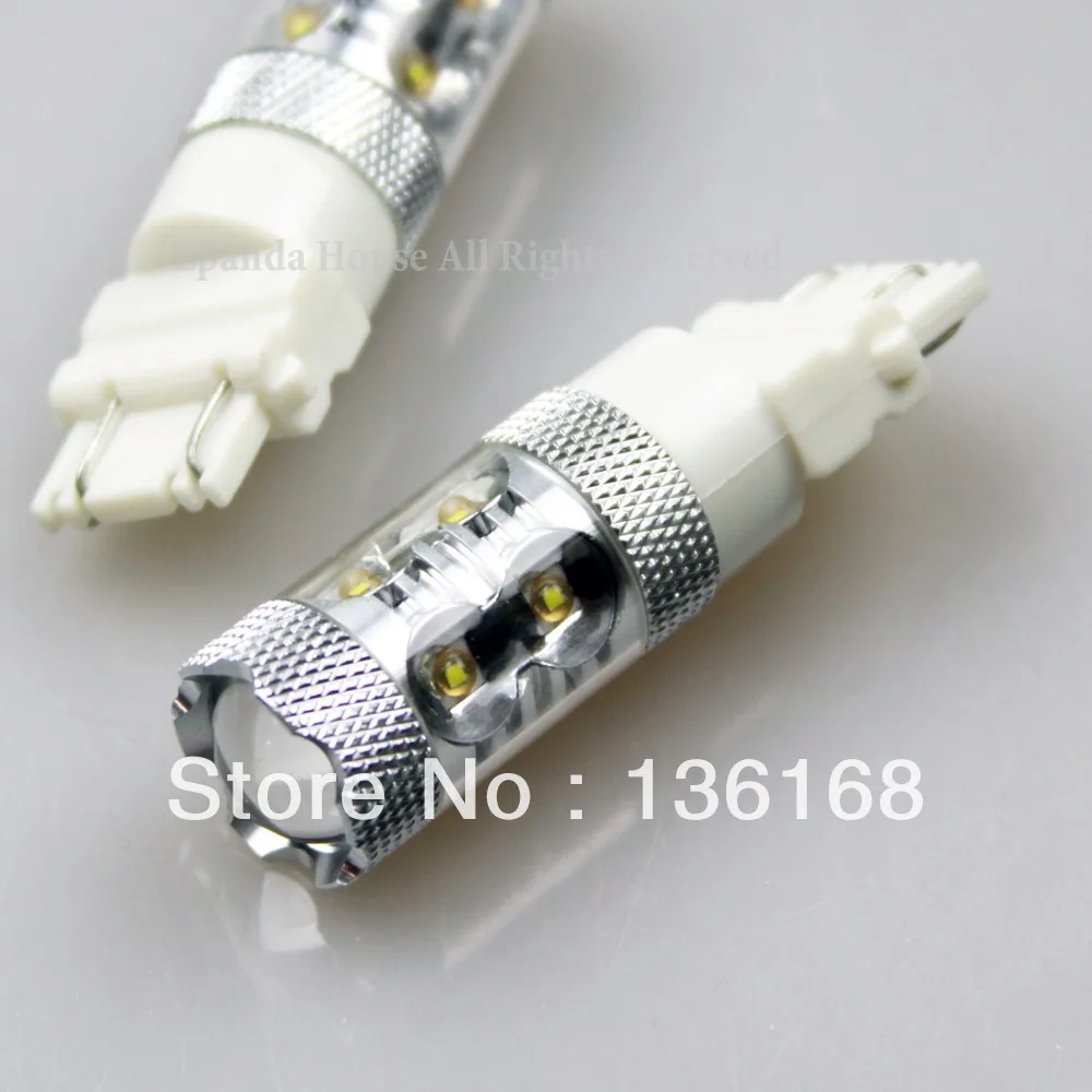 

4 шт. белый мощный чип 50 Вт 10-SMD 3157/3156/3457/4157, светодиодные светильник пы, задние фары, дневные ходовые огни DRL, лампы