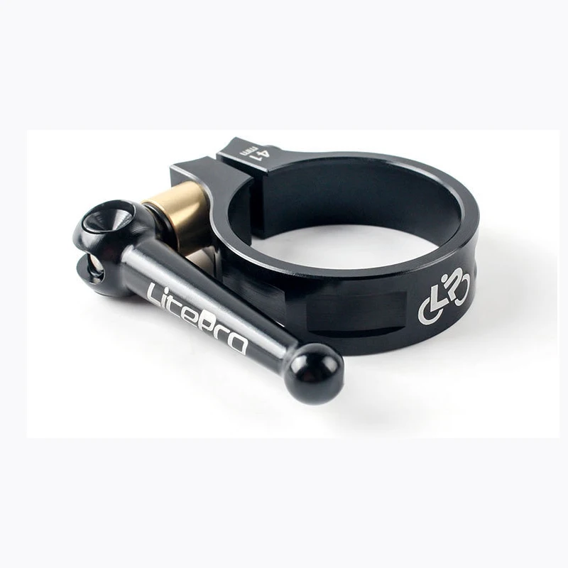 

Foldable Bicycle Bike Quick Release Seatpost Clamp Cycling Seat Tube Seat Posts Clamp Alloy 41MM Seat Clamp For 33.9mm Seat Tube