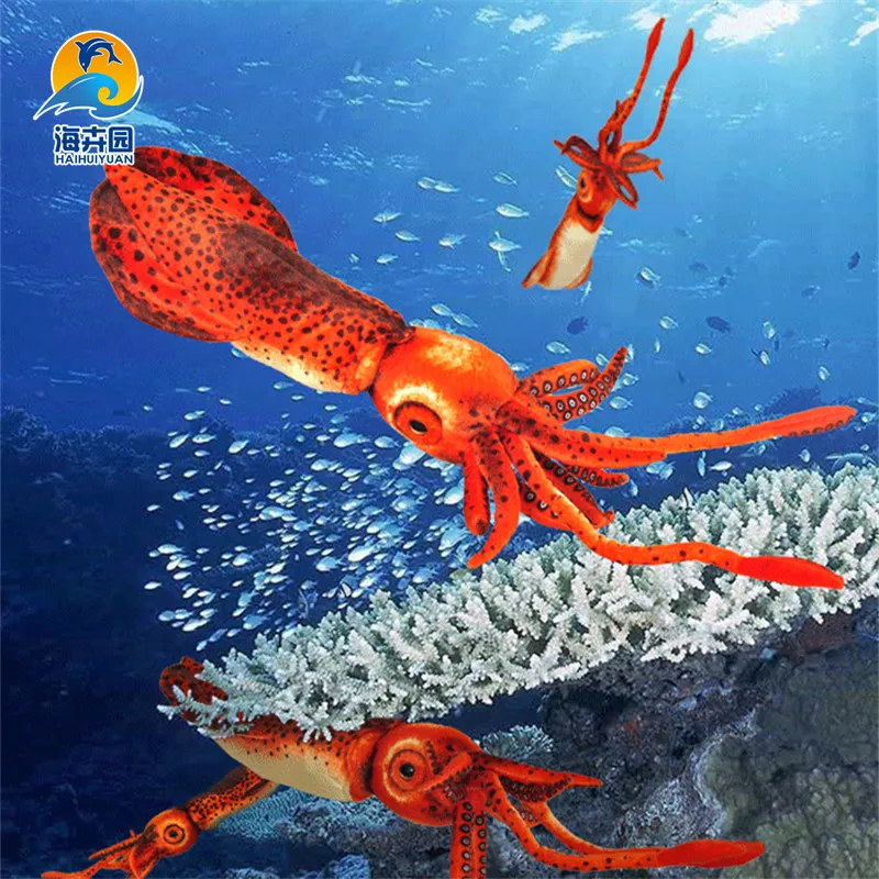 

Candice guo плюшевая игрушка мягкая кукла морские животные кальмары рукав-рыба calamary эмуляционные морские организмы каракули Подушка подарок 1 ш...
