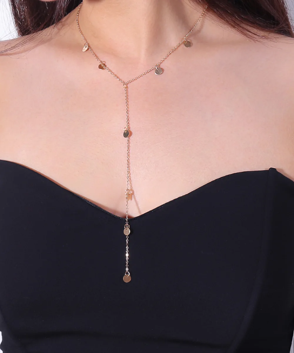 Подвеска из металлической цепочки neklace женское колье модное ювелирное изделие