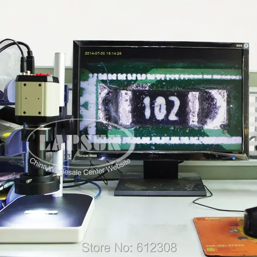 Микроскоп промышленный с HD камерой 2 МП 8X 120X VGA USB AV видеовыход для телевизора +