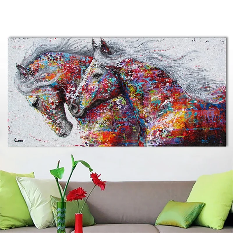 

Color horses full square embroidery Diamond 5D DIY diamond Painting Cross Stitch picture of Mosaic Rhinestone Y2202