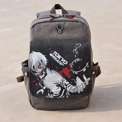 Холщовые школьные ранцы longmiao Kaneki Ken аниме мультяшный Токийский Гуль прочный