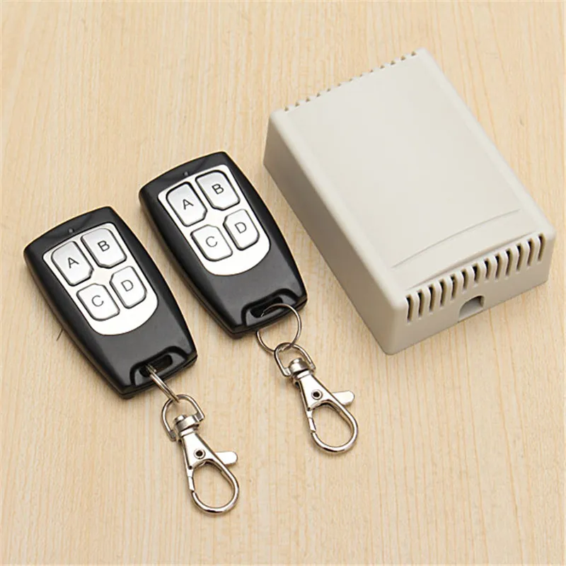

200M Wireless Remote Control Switch Transceiver 12V 3A 4CH Relay Switches With 2 Receiver Compatible With 2262 2260 1527