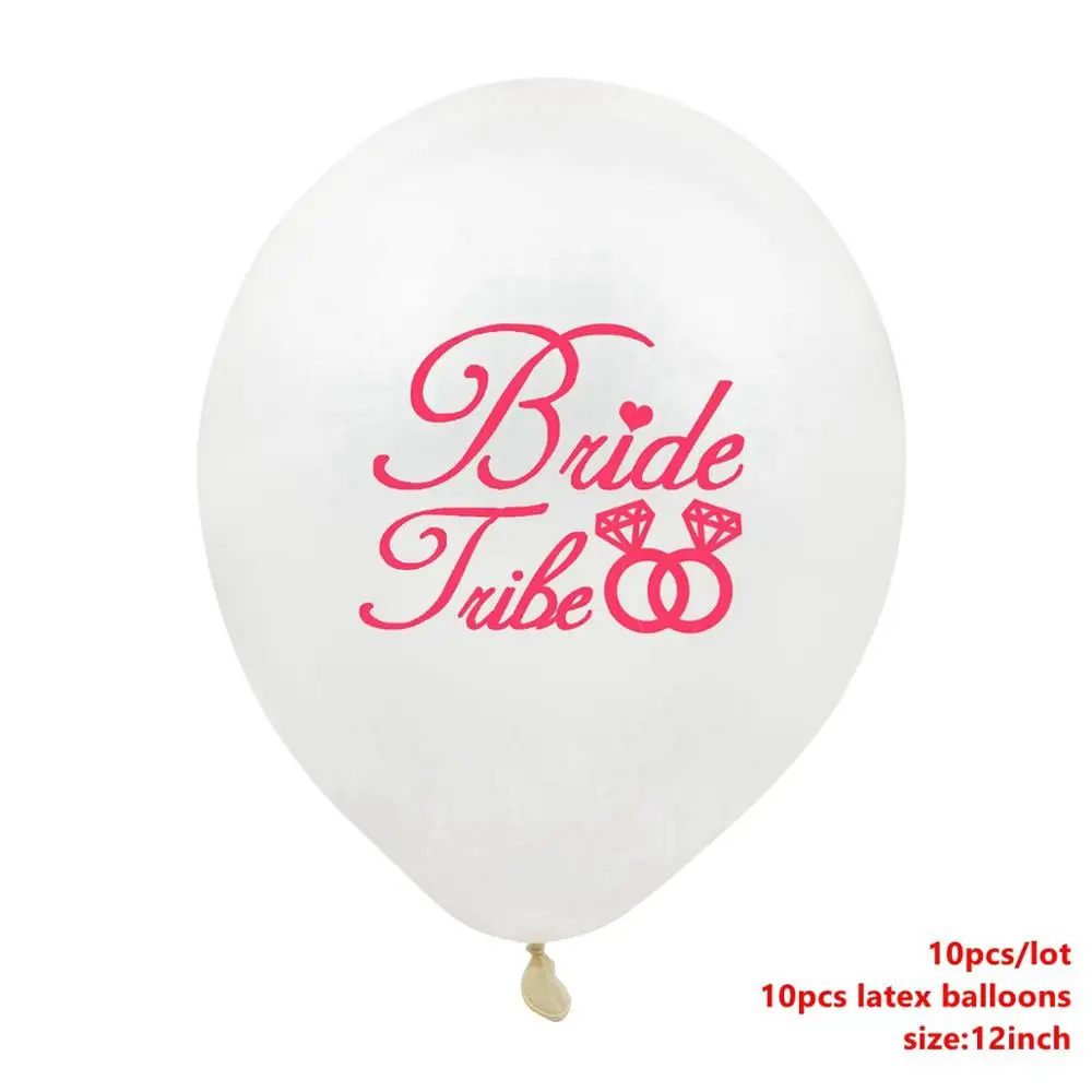 Bride Balloons 10 Taoup командные баннеры для Невесты Девичник вечерние баннеры для невесты Вечерние флаги и баннеры Свадебные сувениры для любви сделай сам - Цвет: Bride Balloons 10