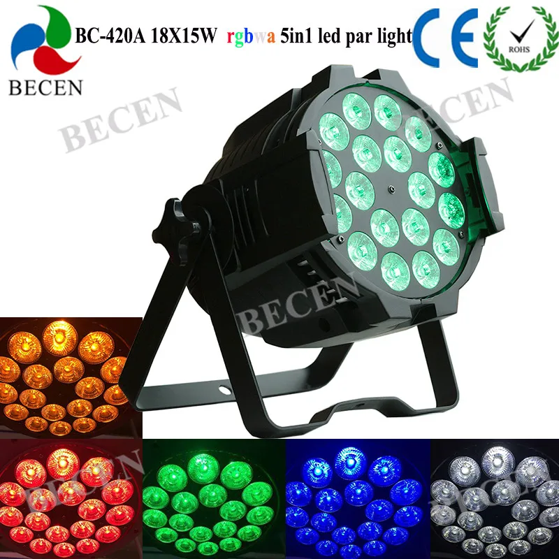 8 шт. 18x15 Вт led Par light RGBWA Led lighti для клубного бара DJ сценическая вечеринка Свадьба |