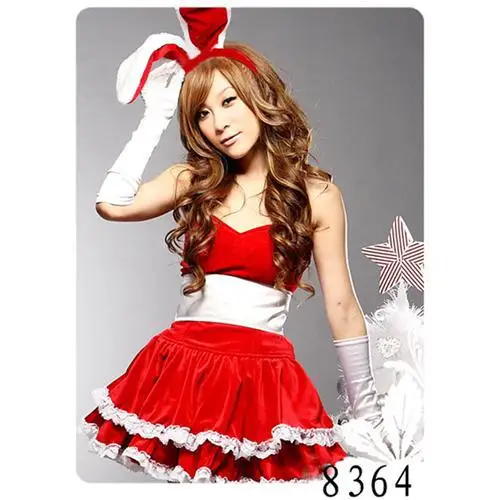 Lovely Sexy Bunny Costumes Cheap Adult Women Cosplay Sleeveless Ball Gown Fancy dress 8364 |