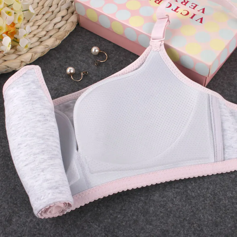Бюстгальтер без косточек для учащихся младшей и средней школы хлопковое тонкое