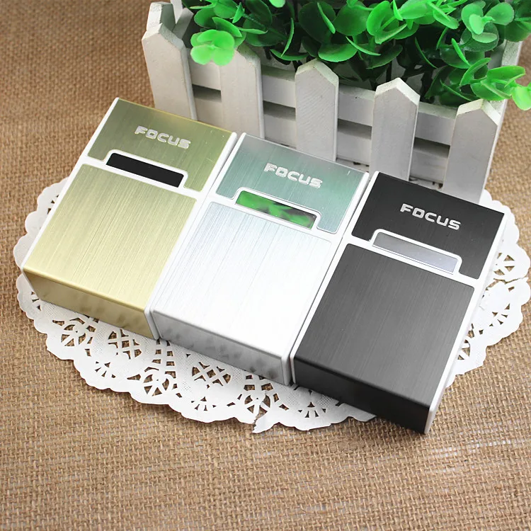 Чехол для сигарет пластик металл креативный чехол можно положить всю пачку | Дом