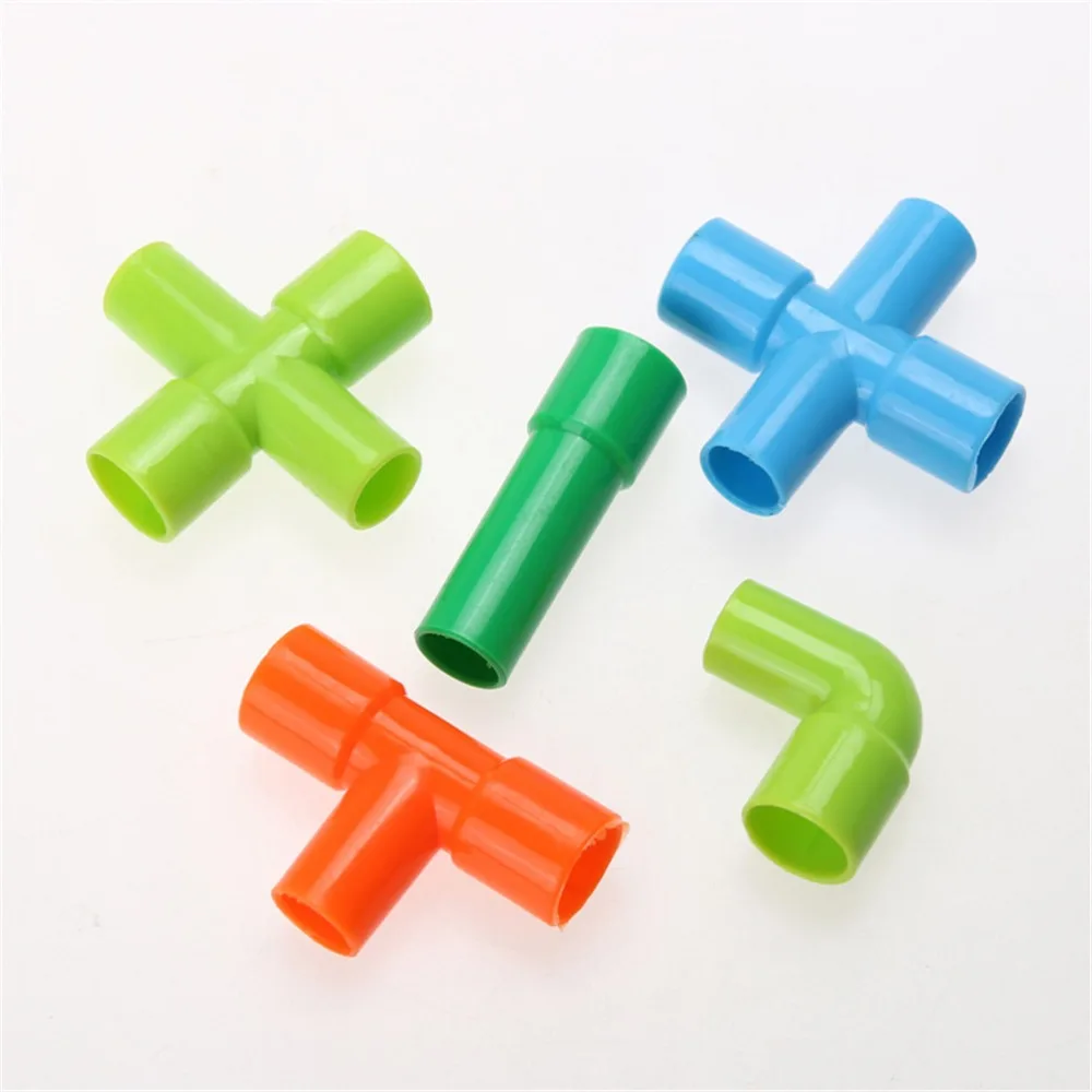 2017 Colorful Educational Water Pipe Building Blocks Toys For Children DIY Assembling Pipeline Tunnel Block Model Toy Kids | Игрушки и