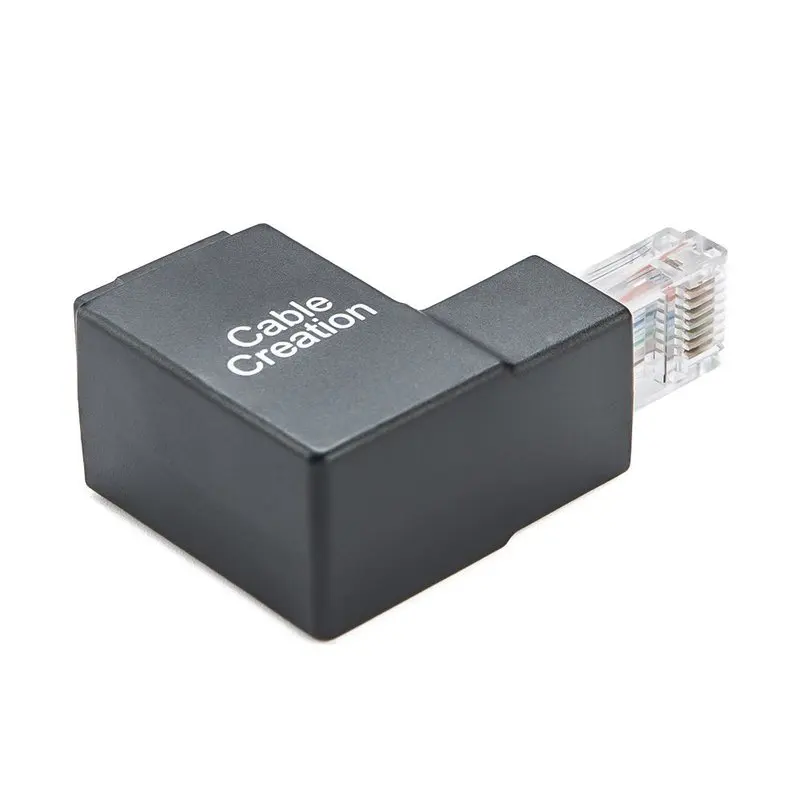 Ethernet-адаптер Cat5e/Cat6 под углом 90 градусов и 270 RJ45/ 8P8C |
