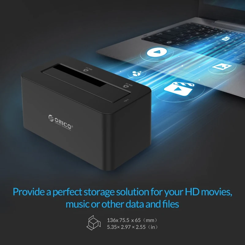 ORICO 6619SUS3 eSATA корпус для жесткого диска 5 Гбит/с супер скорость USB 3 0 SATA и док станция