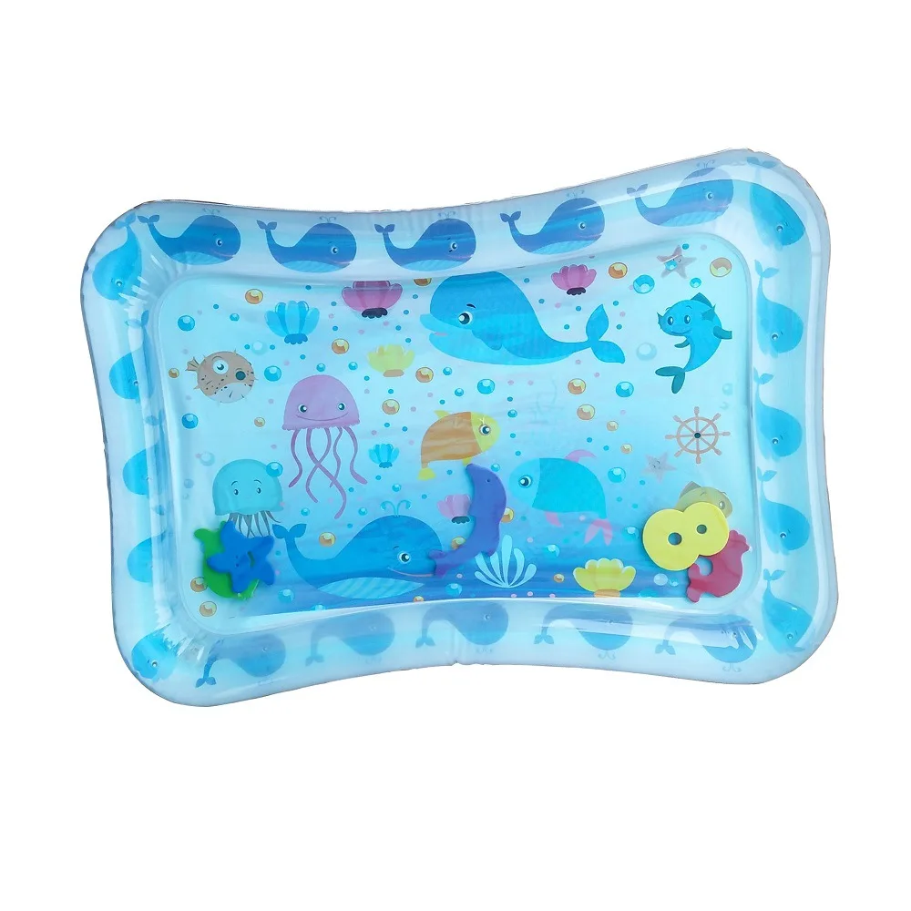 Inflatable Baby Infant Water Mat Summer Fun Toddler Crawling Sea World Printing | Спорт и развлечения