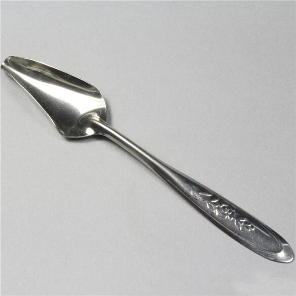 silver Горячая Распродажа ложка из нержавеющей стали, молочный порошок, для кормления домашних животных, попугая, цыплят, ложка, забавная практичная ложка для кормления, принадлежности для попугаев - Цвет: silver