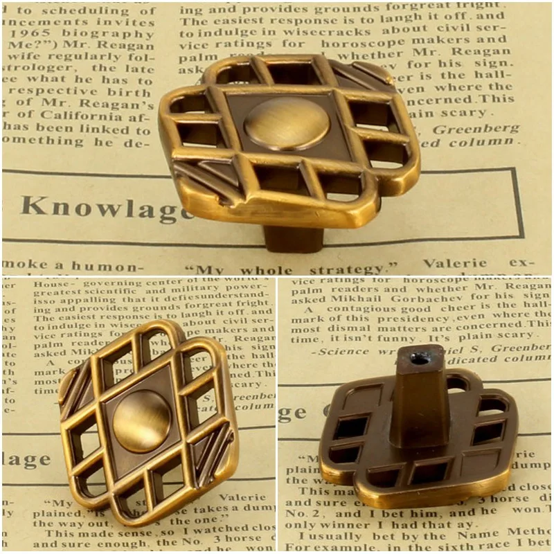 

High precision zinc alloy hollow handle classical European style antique furniture cabinet drawer wardrobe door single handle