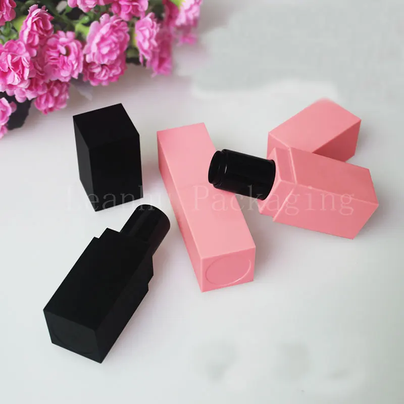Wholesale Plastic Lipstick Tube Square DIY Handmade Homemade Spot Classic Matte Black/Pink | Красота и здоровье