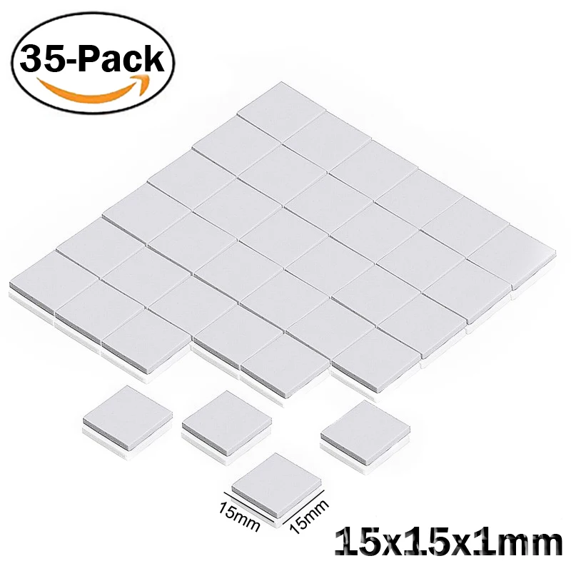 Силиконовая термопаста 15x15x1 мм для Xbox ПК VGA GPU SMD DIP|chip heatsink|silicone conductionthermal paste |