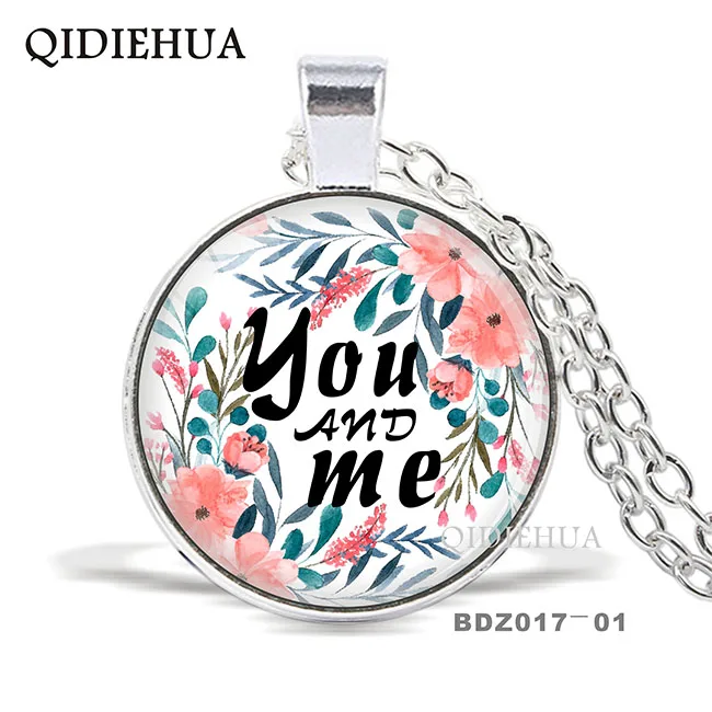2019 год цветок жизни сила тебя и мое ожерелье стеклянный кулон ожерелья цитата