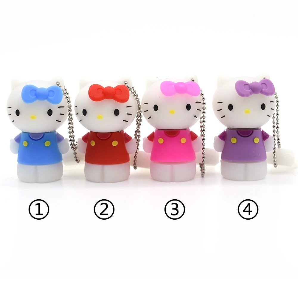 Мультяшный usb флеш накопитель Hello Kitty Flash Drive 32 Гб Cat 64 ГБ Флешка 4 U диск 8 16 флэш карты