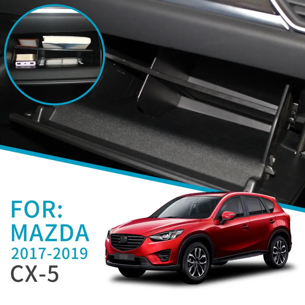 Автомобильный подсветки перчаточного ящика интервал ящик для хранения Mazda CX 5 8 2017