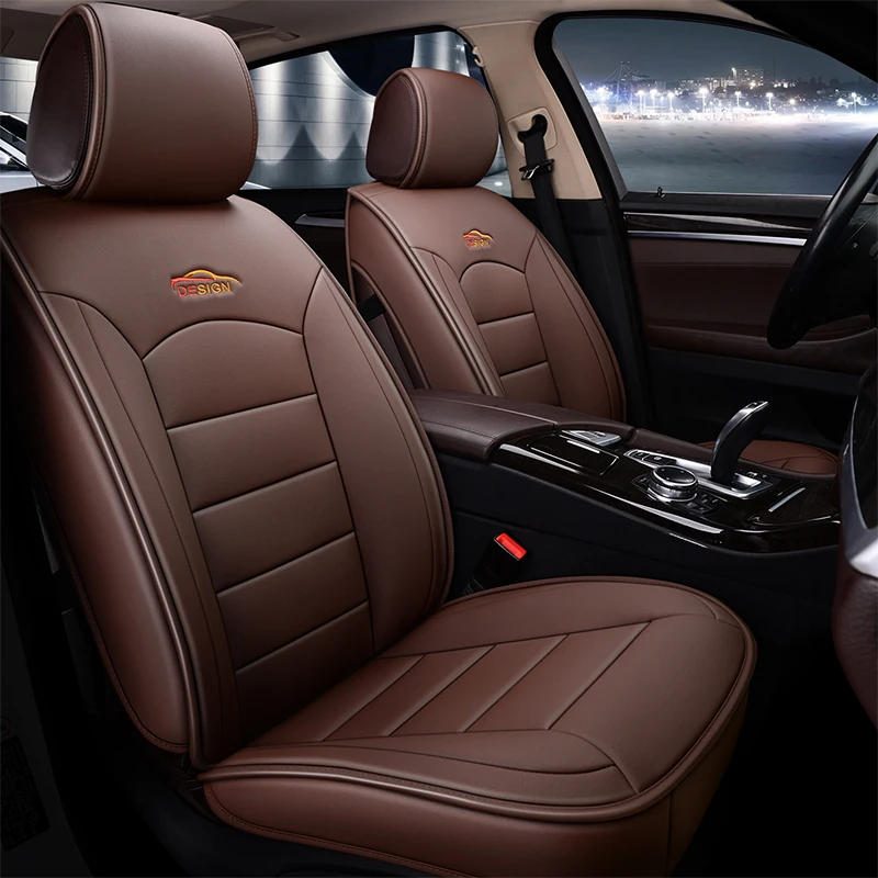 Günstig Luxus Leder Airbag Ermöglichen Auto Sitz Abdeckung Für Toyota Corolla Camry Rav4 Auris Prius Yalis Avensis SUV Auto Zubehör