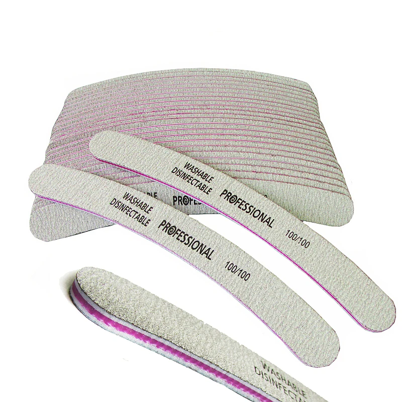 Пилочки для дизайна ногтей 2 шт./лот пилки маникюра 100/100 Грит|sponge nail file|nail filenail file