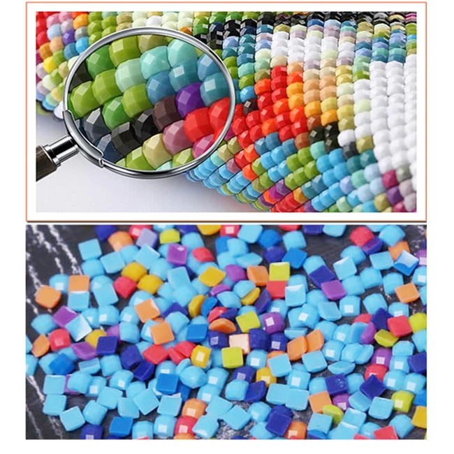 Набор для вышивания бисером "Нож и вилка" 5D с полной смолой.