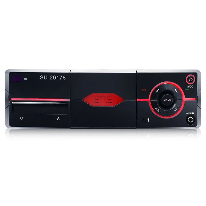 Автомобильный аудиоплеер 1 Din цифровой mp3-плеер Bluetooth стерео радио FM AUX громкая