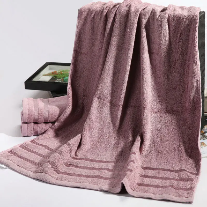 20% Cotton 80% Bamboo Fiber Towel Set Men Absorbent Beach Bath For Washcloth Solid Bathroom Furniture Home Textile 3PCS | Дом и сад