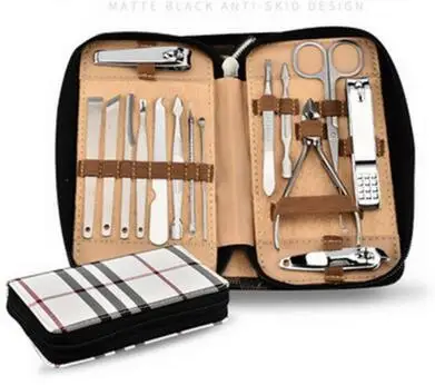 DHL 50 компл. 15 в 1 Портативный маникюрный набор профессиональных Nail clipper палец