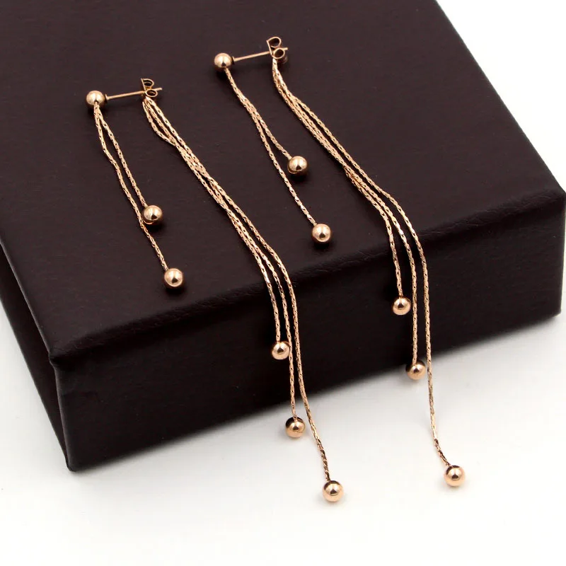 Модное кольцо из нержавеющей стали с принтом любовь цепь кисточкой шарообразной