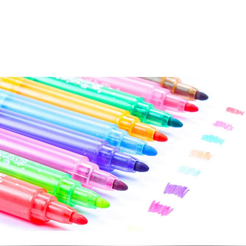 DIY украшения ручки дети живопись 12/24/36 шт. Акварель Pen Картина маркеры Книги по