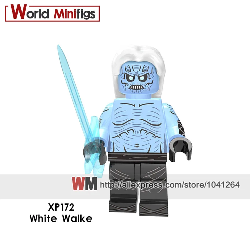 Одиночная Игра престолов Джон Белоснежка Walke Wights Benjen Старк Джор мормонт строительные блоки игрушки подарки для детей - Цвет: Белый