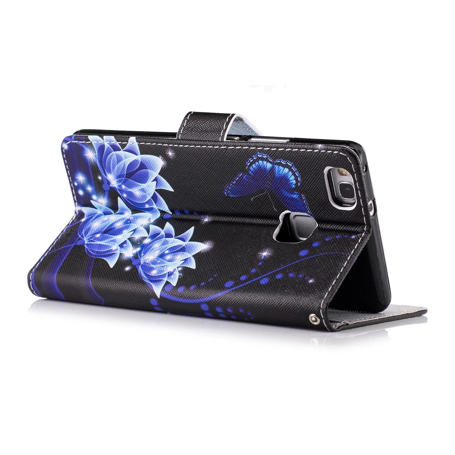 Роскошный кожаный флип чехол для Huawei Honor 9 Lite 7X 6C Pro 6A с цветами P20 P10 P Smart Y3 2017