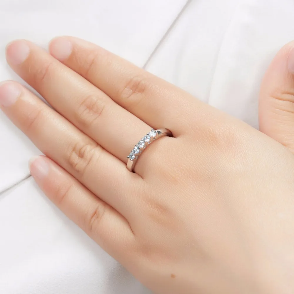 Hutang наборы свадебных ювелирных изделий 0.54ct натуральный драгоценный камень Аквамарин кольцо серьги кольца твердые 925 пробы серебряные ювелирные изделия