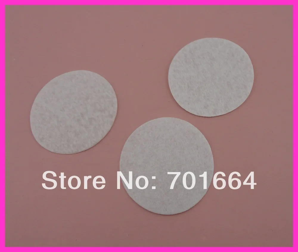 

300PCS 6.0cm 2.35" white round felt pads appliques patches for DIY Hairbands accessories,round felt spacers,non-woven Circles