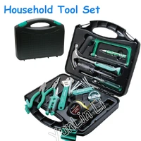 28pcsset household repair assemblage suit tools portable hardware repair kit steel saw hammer wrench tape set