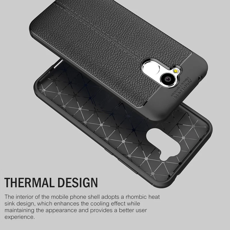 Reaoom Phone Case for Huawei Honor 6A Vintage Litchi Leather Soft TPU Shell Business Cover Capa Funda |