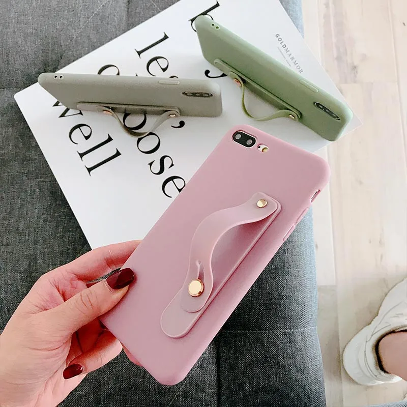 Чехол LANCHE с ремешком на запястье для телефона Huawei P20 P30 P10 Mate 10 20 Pro мягкий