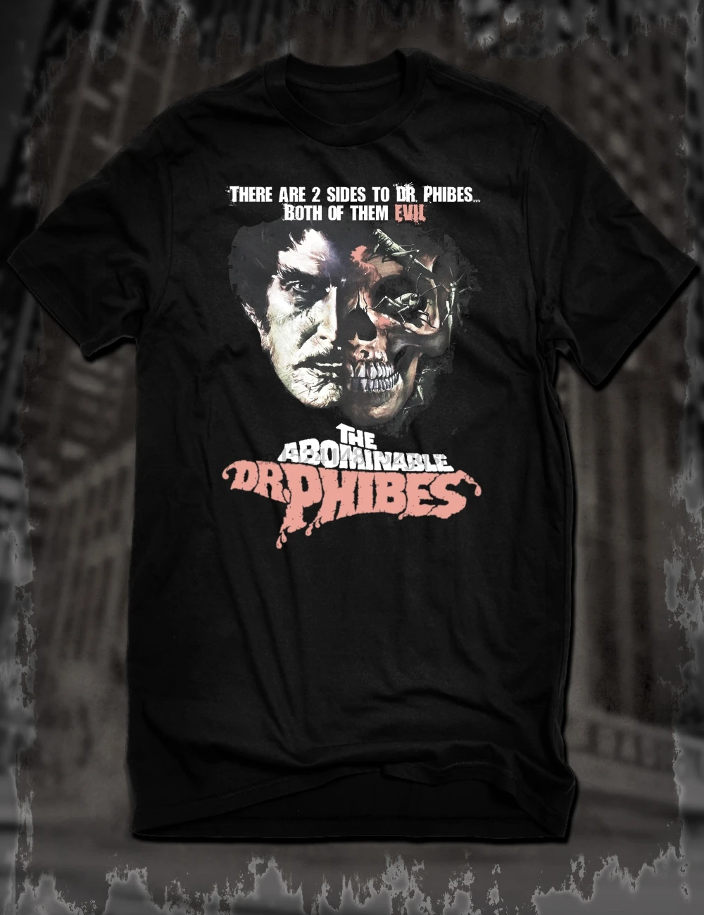 Новая Черная Abominable Dr Phibes футболка культовый ужас фильм тройник Винсента цена Мужская мода 2018 100% хлопок S