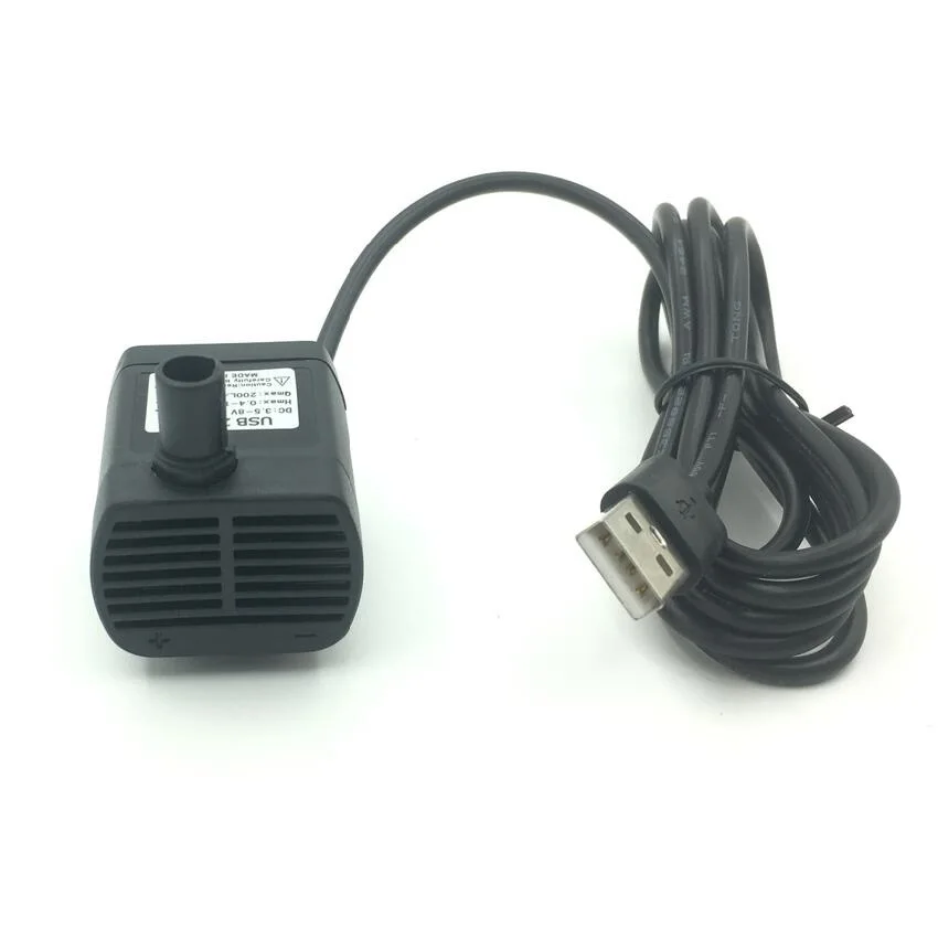 Usb 5 В 2415 мА 80 см 2 черный Бесщеточный насос миниатюрный питьевой фонтан для