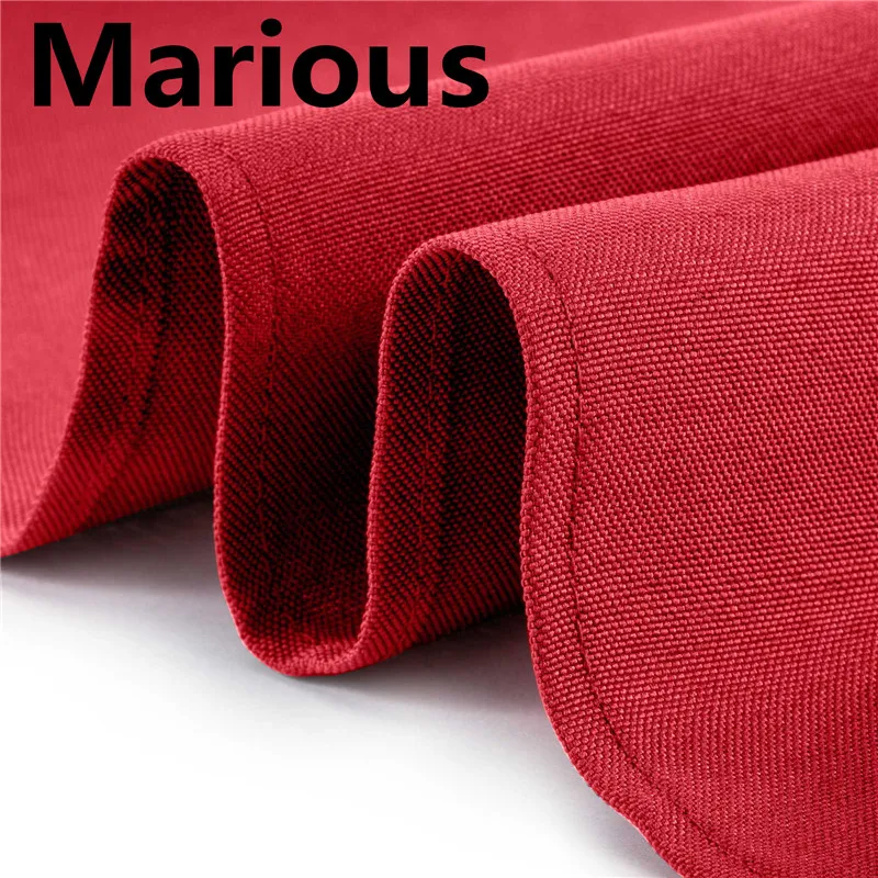 Marious 100 шт 50*50 см полиэстер Скатерть свадебный стол банкет синий/красный/белый