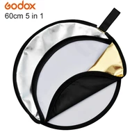 original godox 24 60cm multi disc 5 in 1 photo light collapsible reflector for studio photography flash