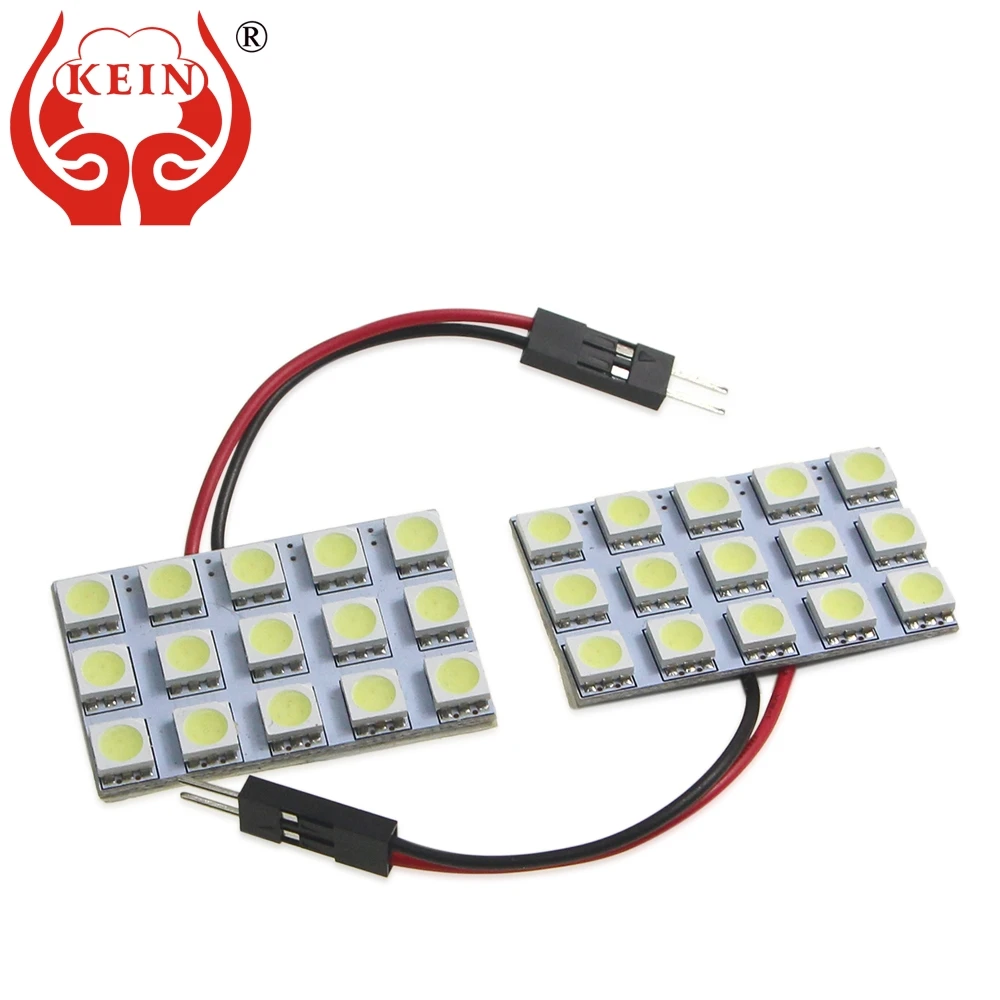 KEIN 6PCS T10 W5W LED Bulb C5W Festoon BA9S T4W C3W C10W Auto 5050 15SMD Dome plate Reading interior t10 Light Lamp 12V Vehicle |