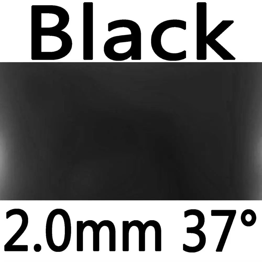 black 2.0mm H37 Новая синяя версия 61second Lightning DS Pro. Резина на ракетки для настольного тенниса из пупырчатой и с синим губчатым материалом - Цвет: black 2.0mm H37