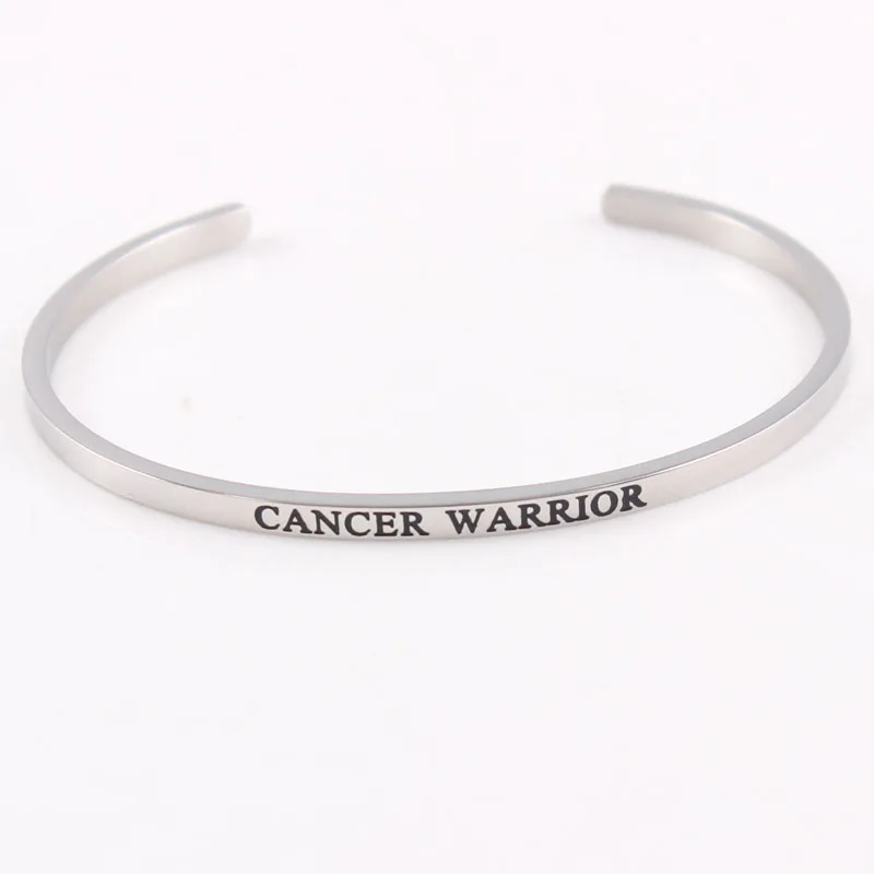 Браслет из нержавеющей стали великолепное предложение открытые манжеты Mantra Cancer