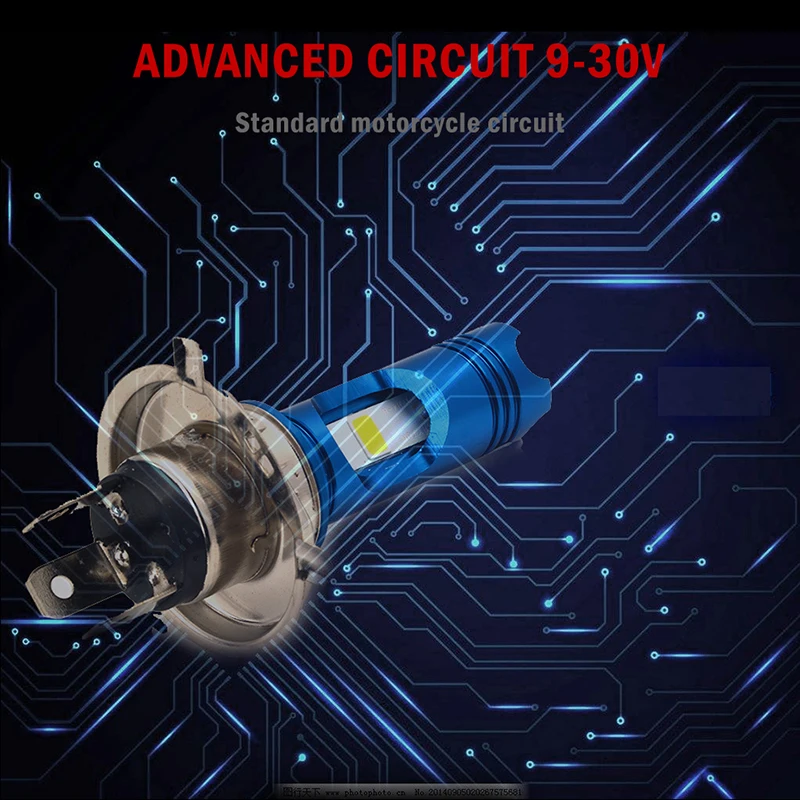 Nanoshine H4 светодиодная фара мотоцикла Hi/Low лампы все в одном 12 В 2 стороны H6 BA20D